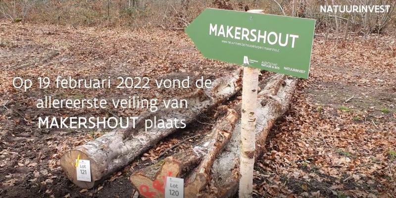 Allereerste veiling van makershout